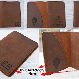 Leather Passport Wallet, Distressed Leather Travel Wallet, Passport Holder, Passport cover, Personalized gift for him, Christmas Gift