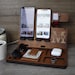 Wooden Docking Station for 2 Phones, Nightstand Docking Station, Police officer Docking Station, Law enforcement Gift, Christmas Gift 
