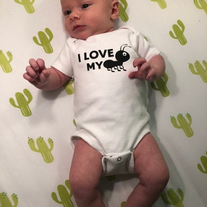 I love my aunt onesie, funny baby onesie, baby shower, baby gift image 3