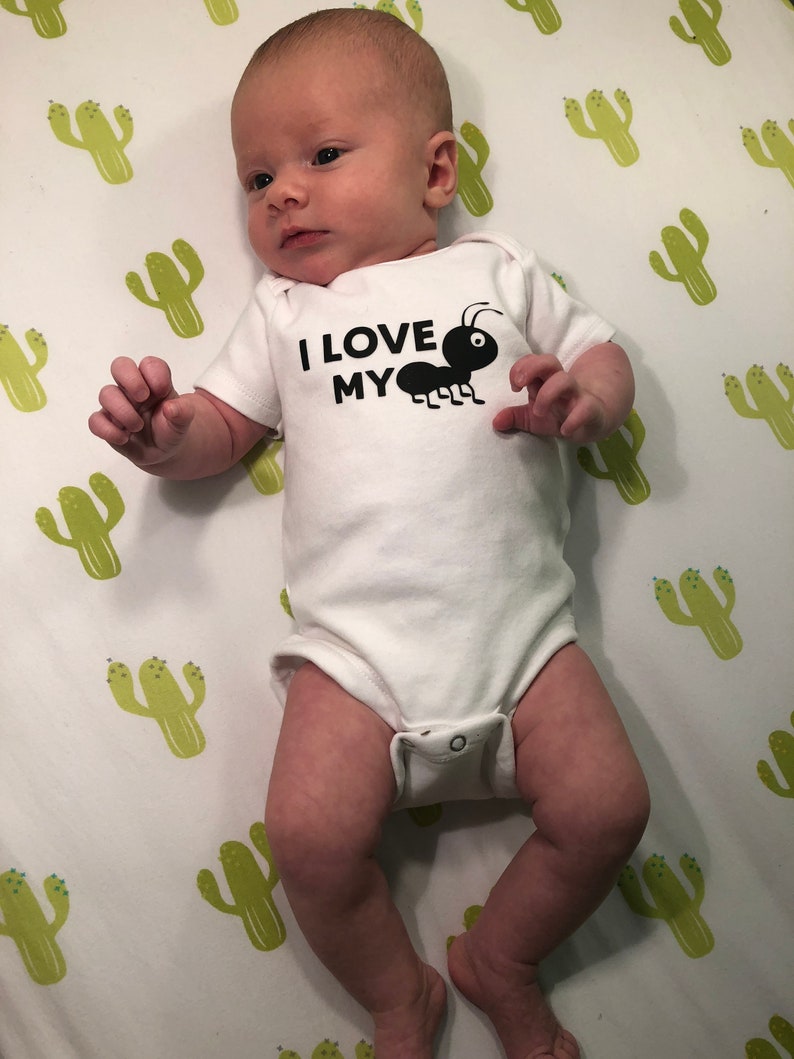 I love my aunt onesie, funny baby onesie, baby shower, baby gift image 3