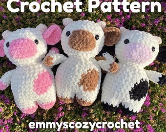 Crochet Cow Pattern - Amigurumi Crochet Cow PDF Pattern