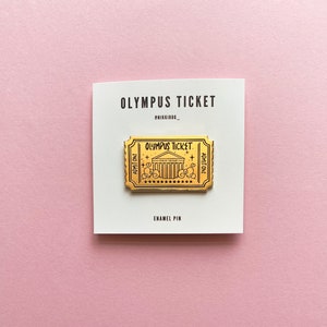 Olympus Ticket Enamel Pin
