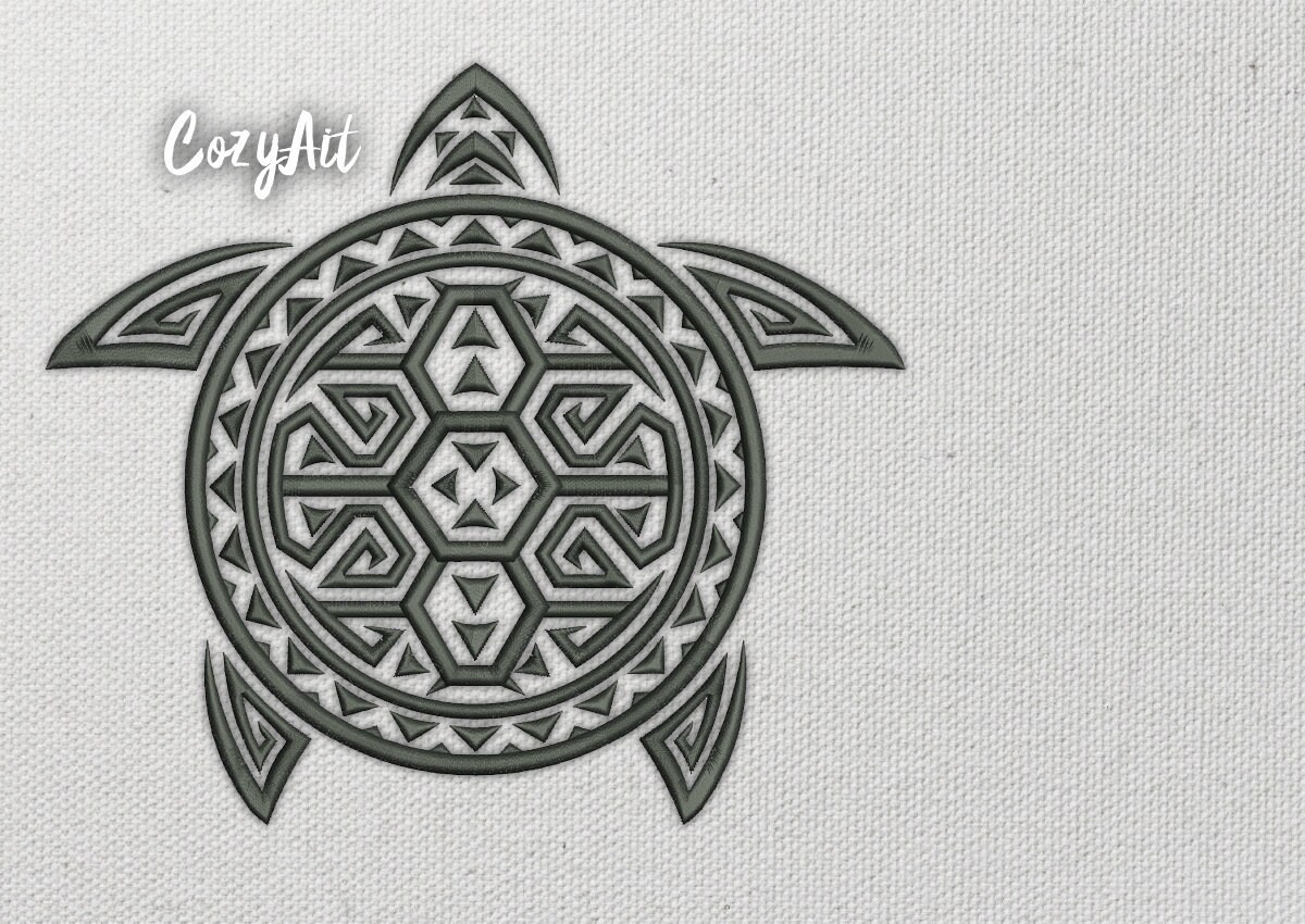 DIGITAL: Sea turtle tattoo black single color 5 sizes | Etsy