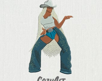 DIGITAL: Álbum de imágenes icónicas inspiradas en Bey 2024 - Diseño de bordado de 5 tamaños para bordado a máquina (576)