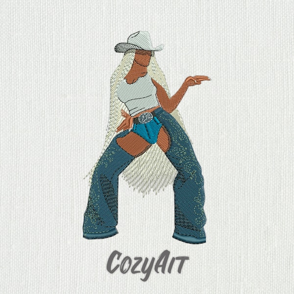 DIGITAL: Bey inspired iconic picture 2024 album - 5 sizes embroidery design for machine embroidery (576)