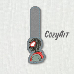 DIGITAL: Inspirado en la lengüeta a presión de Miles Morales - diseño de bordado para máquina de bordar (531)