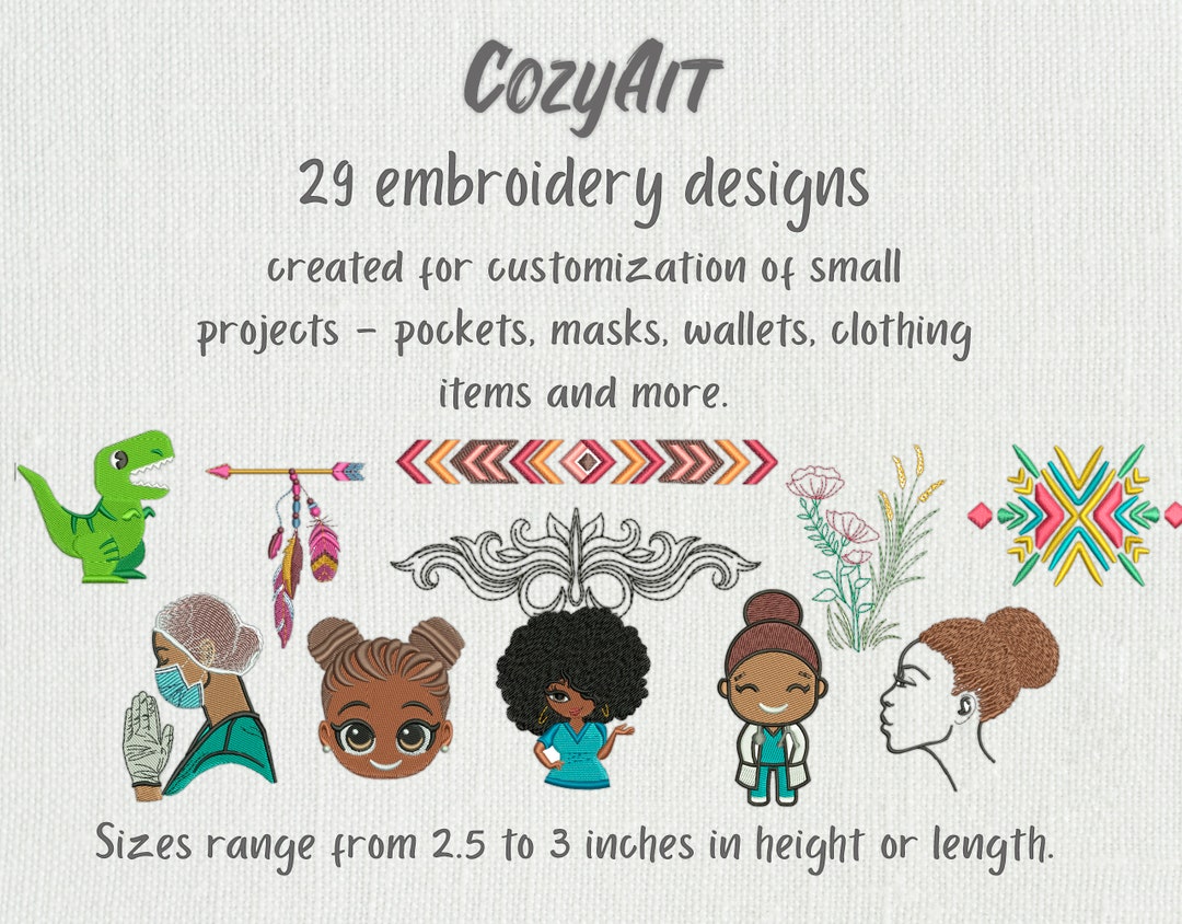 DIGITAL: 29pcs 3 Inch Designs Bundle Small Projects Customization ...