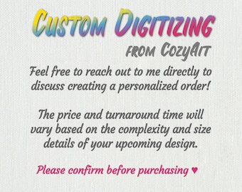 Custom Digitizing - Machine embroidery