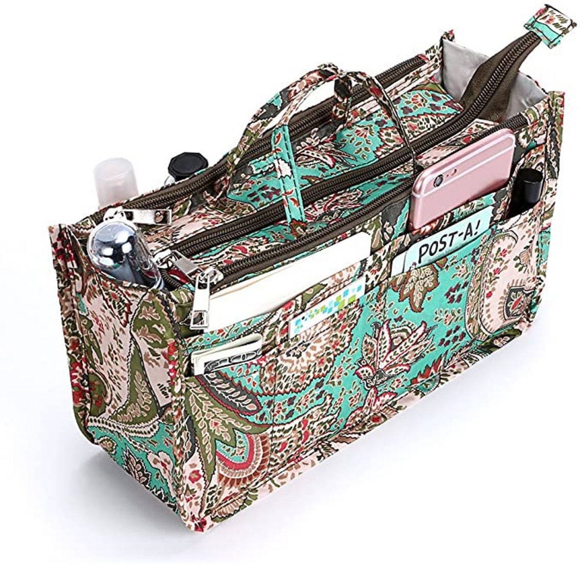 Insert Handbag Purse Organiser 13 Pockets Expandable Liner Bag Etsy