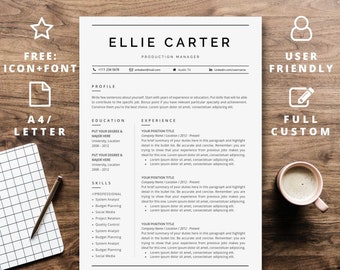 2 page resume etsy