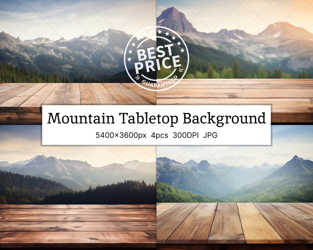 Mountain Tabletop Background Table Top Backdrop Digital Etsy