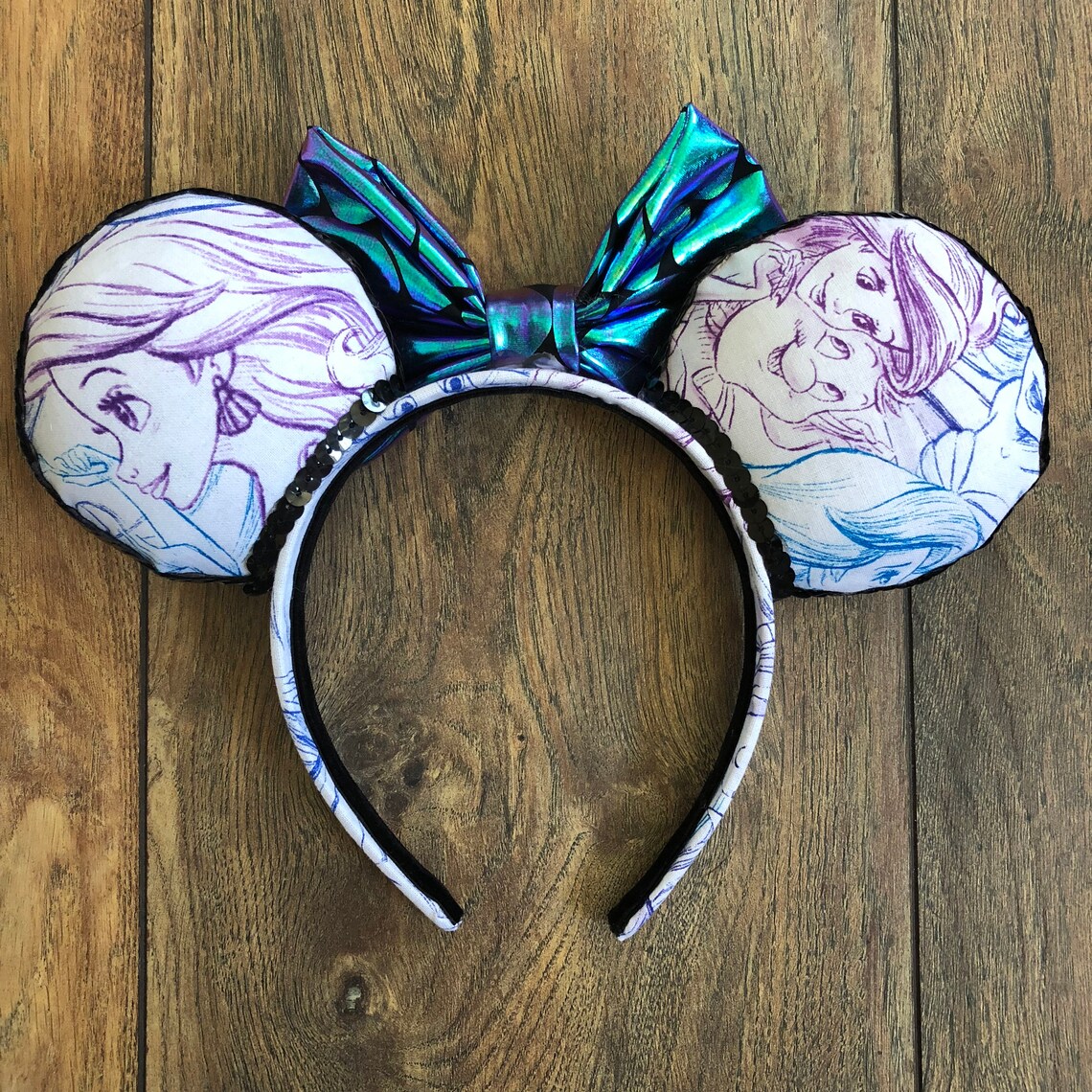 Little Mermaid Ears Little Mermaid Disney Ears Ariel Ears Etsy