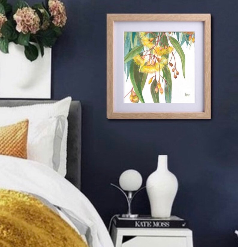 Square Yellow Gumblossoms Print Gumblossom Print Gumtree Etsy