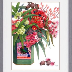 Gumblossoms Red pink And White In Vintage Tin By Debra Meier Art gumblossoms-red-pink-and-white-in-vintage-tin-by-debra-meier-art