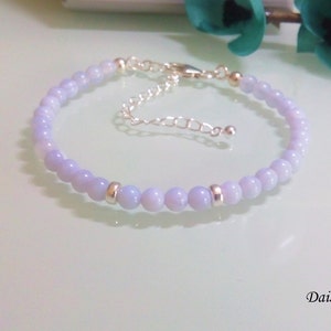 Blue Lace Agate Bracelet Etsy UK