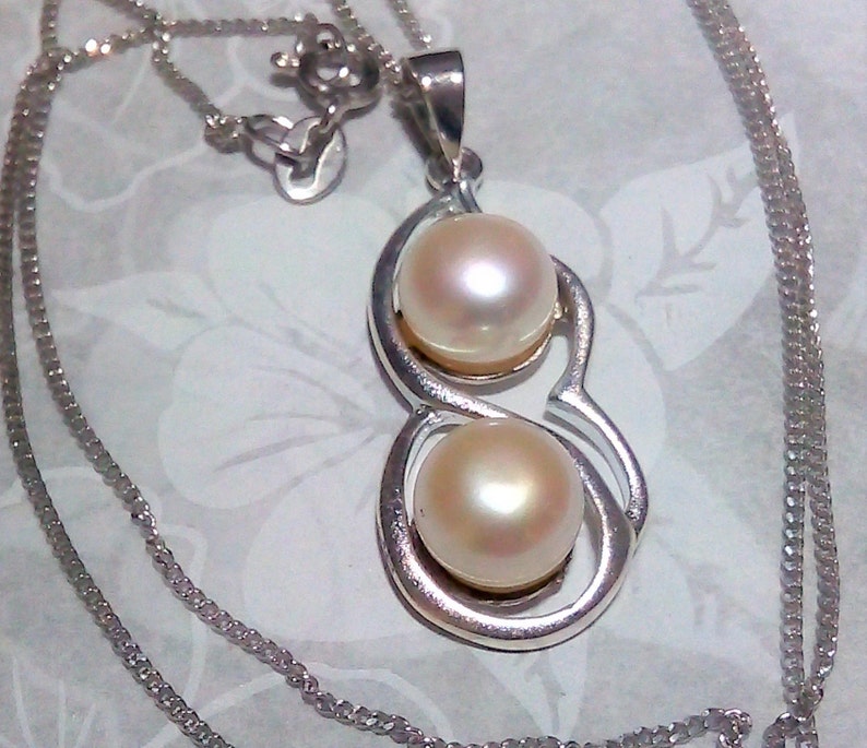 scroll design pearl pendant freshwater pearls,6 grams of sterling silver gift boxed handmade gemstone pendant ladies pendant