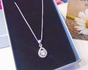 Created Diamond Crystal Jewelry Set Round Pendants Necklace AmaranTeen Created Diamond Crystal Jewelry Set Round Pendants Necklace AmaranTeen