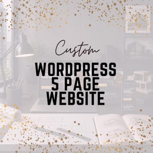 Benutzerdefiniertes 5-seitiges WordPress Website-Design, WordPress Entwicklung, benutzerdefiniertes Website-Design, Webdesign für kleine Unternehmen