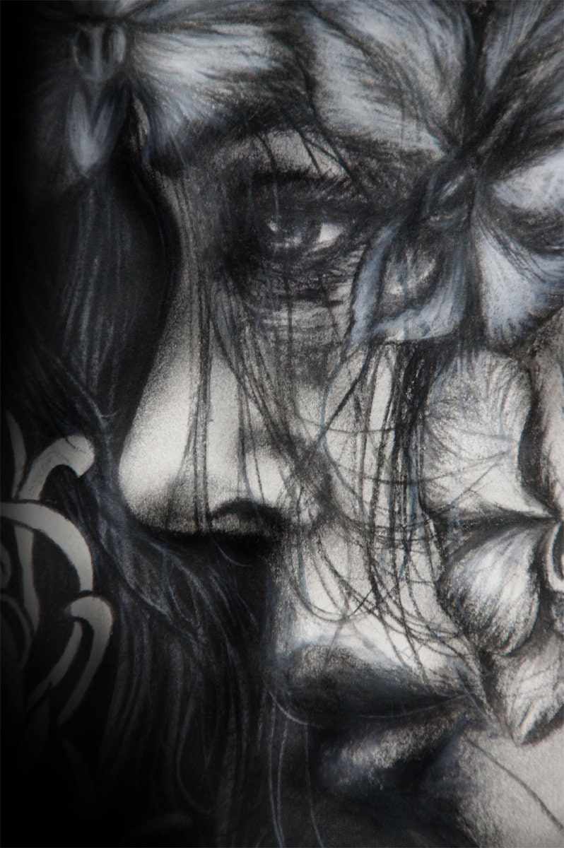 Transience Drawing Skull, Skull, Memento Mori, Scull, Transience, Metamorphosis, Butterfly ...