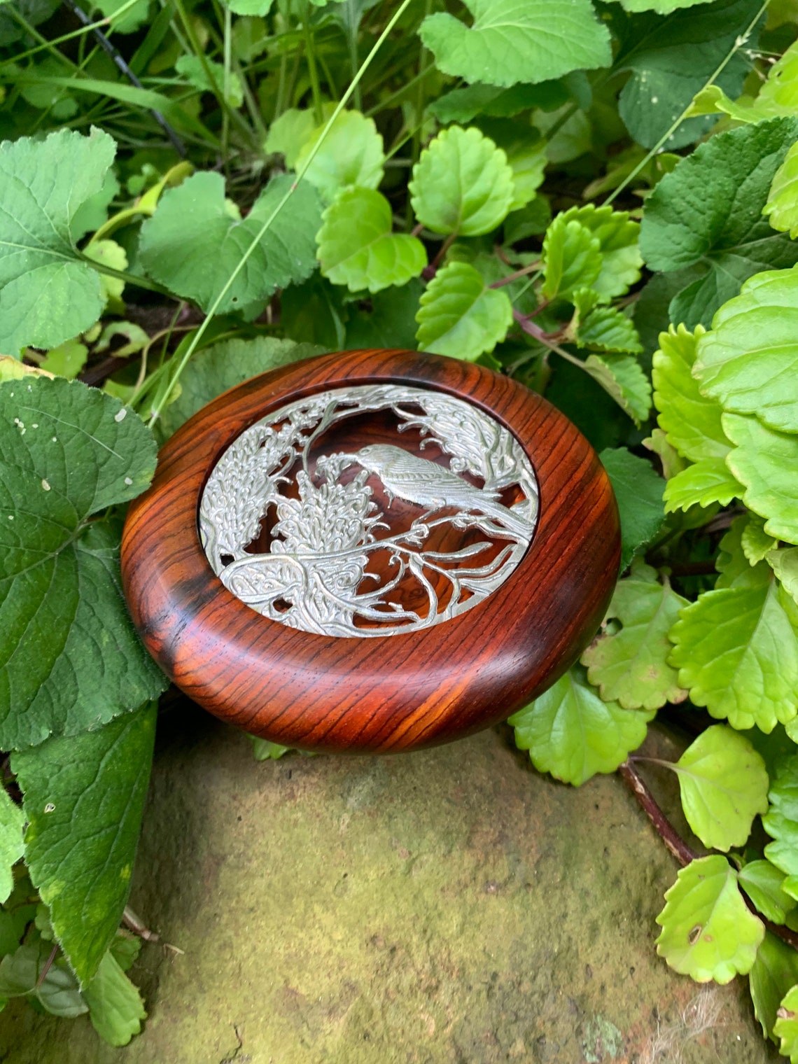 Pot Pourri Bowl Cocobolo Buckingham Fine Pewter Lid Etsy