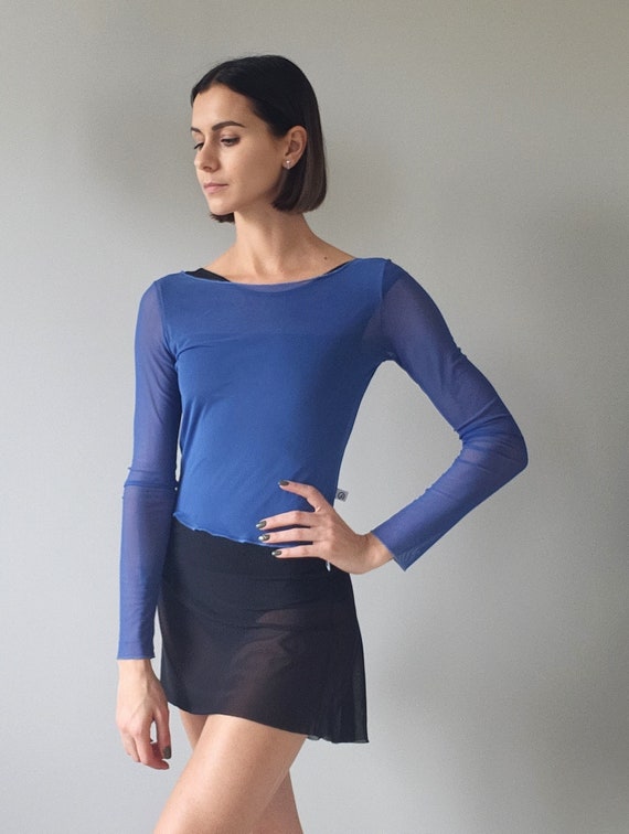 long sleeve dance top