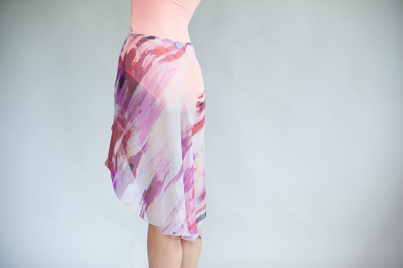 Adult ballet wear Chiffon Ballet Skirt Dance clothing Short Skirt Custom Ballet Skirt Pole Dance Skirt Chiffon Dance Skirt Yoga skirt