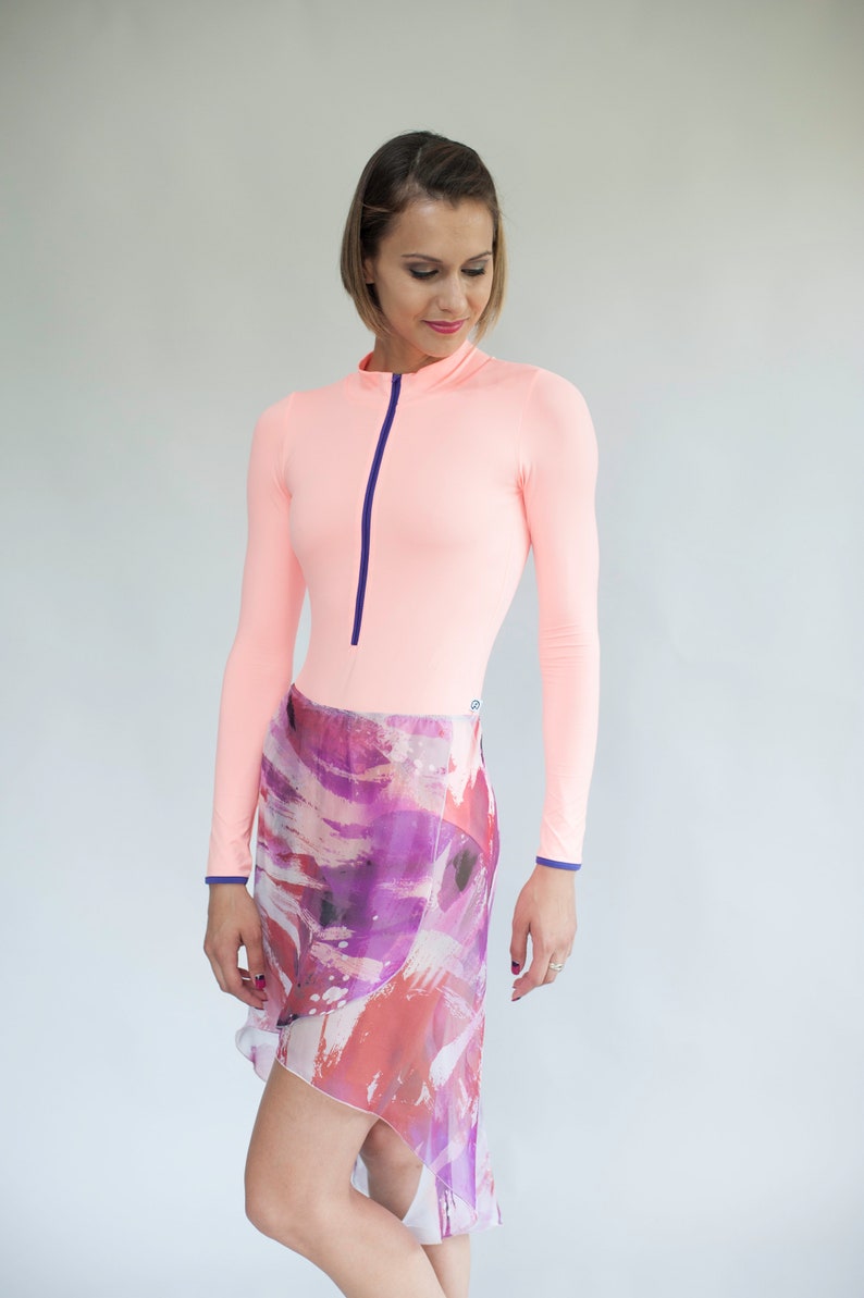 Adult ballet wear Chiffon Ballet Skirt Dance clothing Short Skirt Custom Ballet Skirt Pole Dance Skirt Chiffon Dance Skirt Yoga skirt
