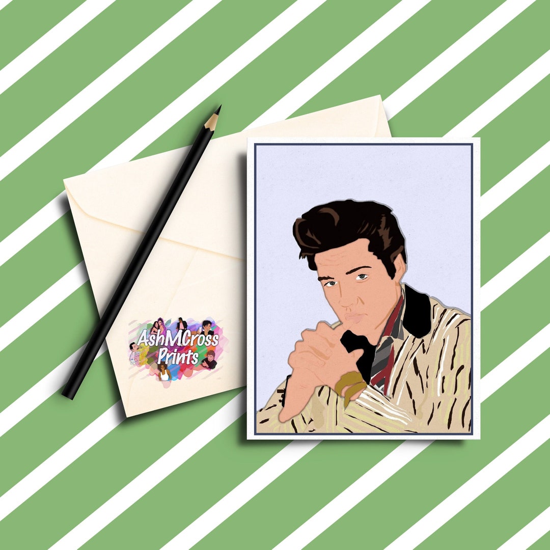 Elvis Birthday Greeting Card Etsy