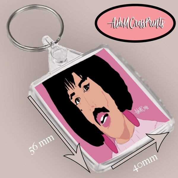 Freddie Mercury Keychain, Freddie Mercury art Print, I want to break free, Drag Queen, Freddie Mercury Gift, Queen Band,