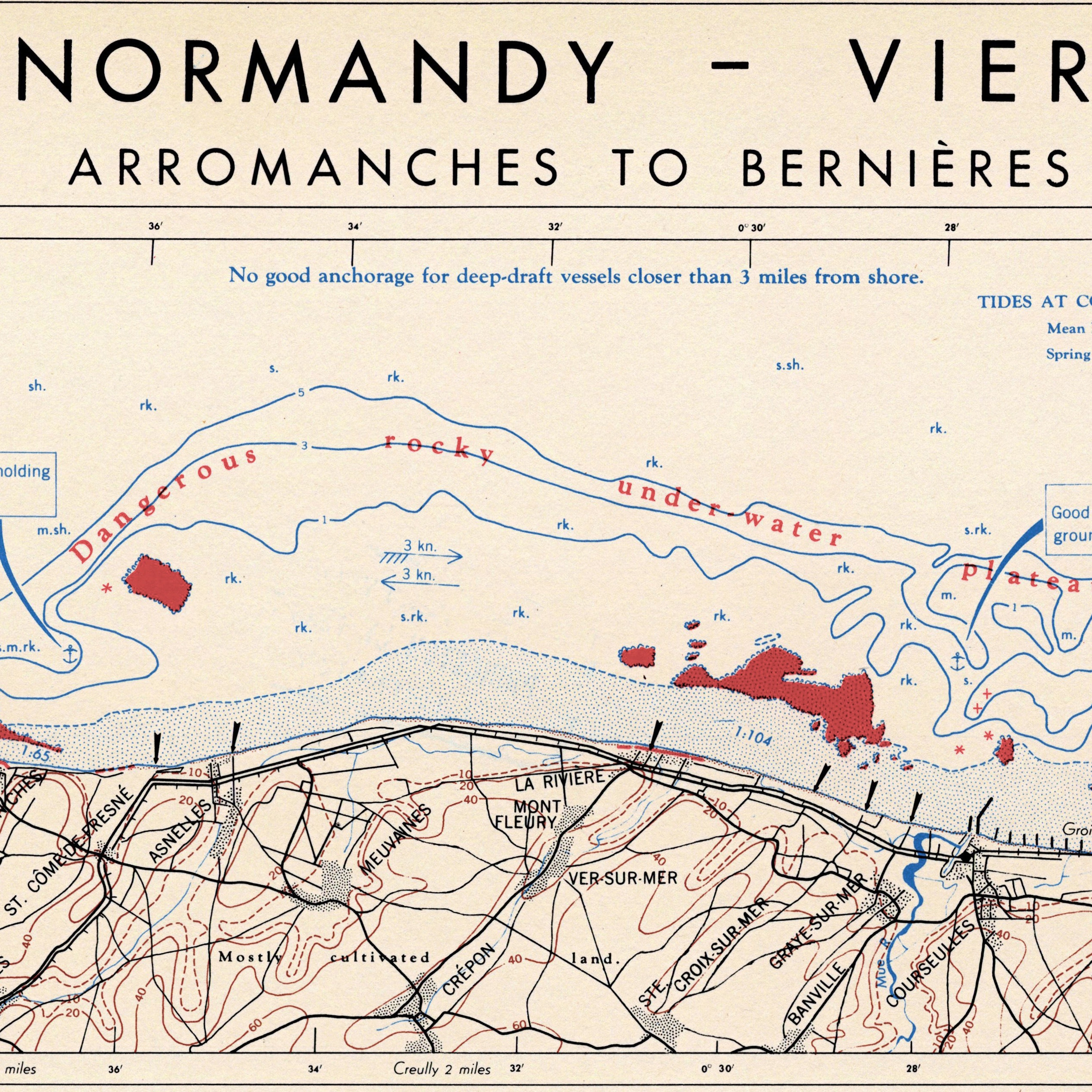 Normandy Map - Il Fullxfull.2109430853 Nukx