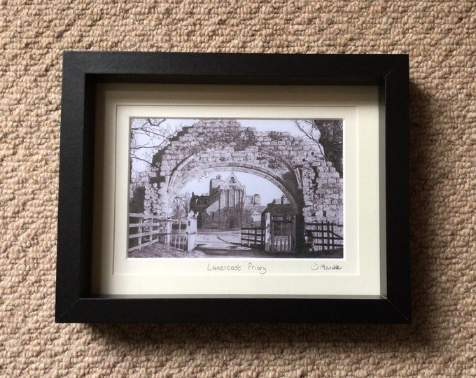 Lanercost Priory Pencil Drawing