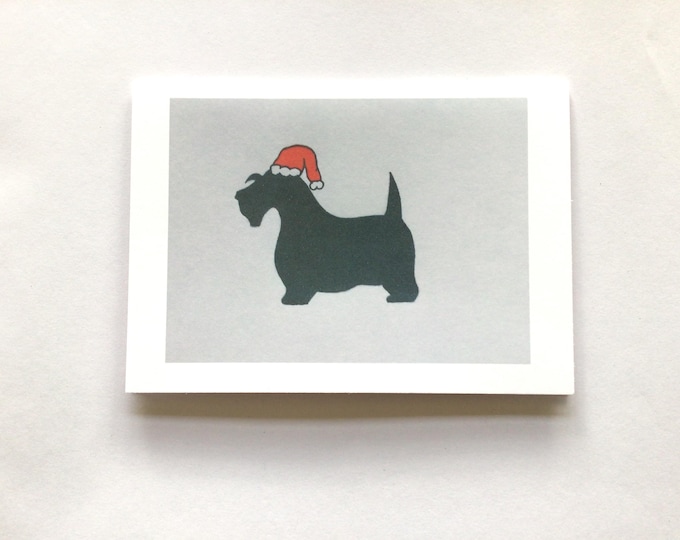 Scottie Dog Christmas Card