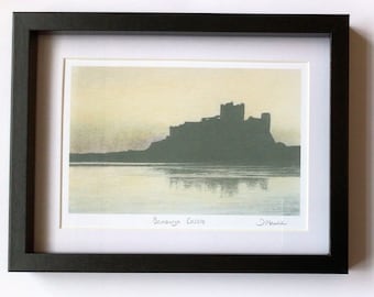 Bamburgh Castle Pencil Drawing