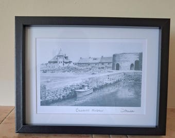 Beadnell Harbour Drawing