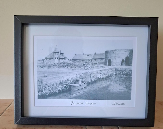 Beadnell Harbour Drawing