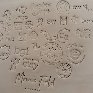 Aangepaste makers stempel, aardewerk stempel, aangepaste logo stempel, eerste stempel, zeep stempel, cookie stempel, keramische stempel, zeer gedetailleerde logo ontwerpen