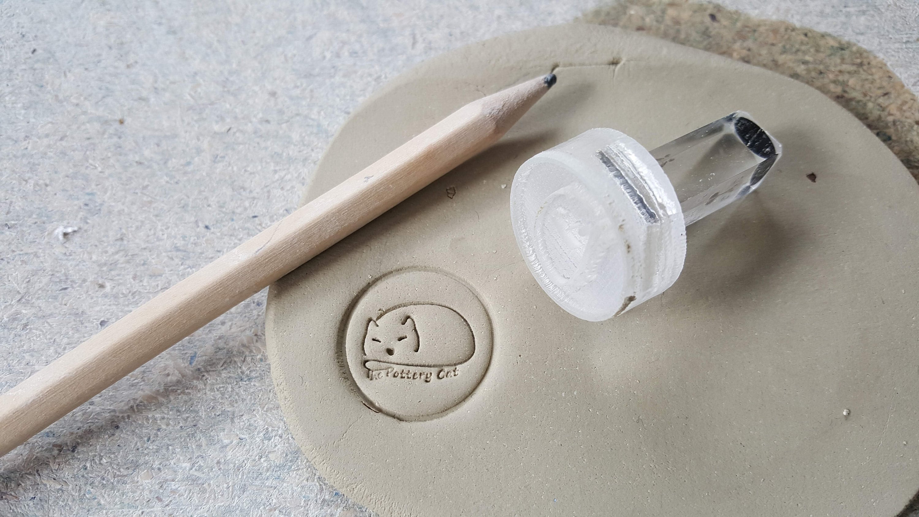 Custom Makers Stamp Pottery Stamp Custom logo Stamp Initial Etsy