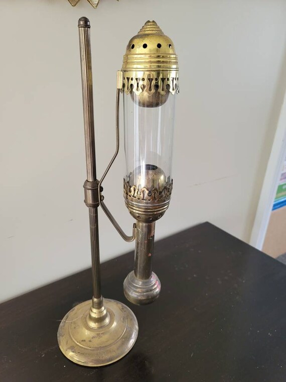 Brass Railroad Passenger Car Wall Sconce Oil Lamp With Stand Etsy