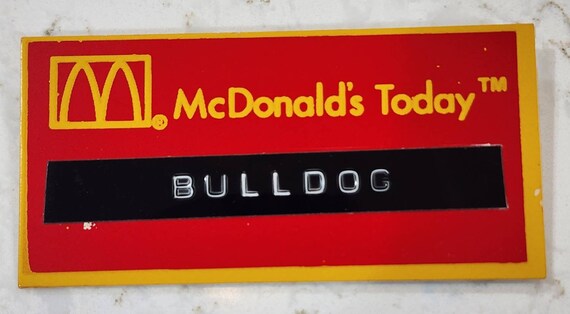 Vintage McDonald's employee badge - Gem