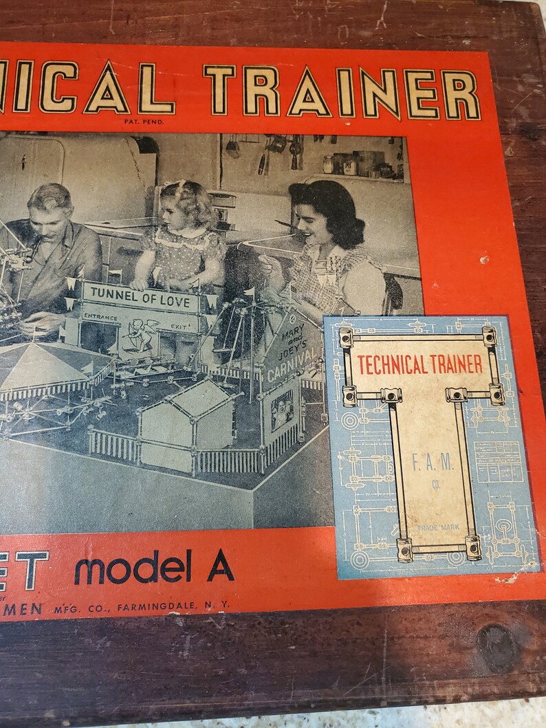1940s Technical Trainer Family Carnival Project Basic Set Model A by Farmingdale Aircraftsmen