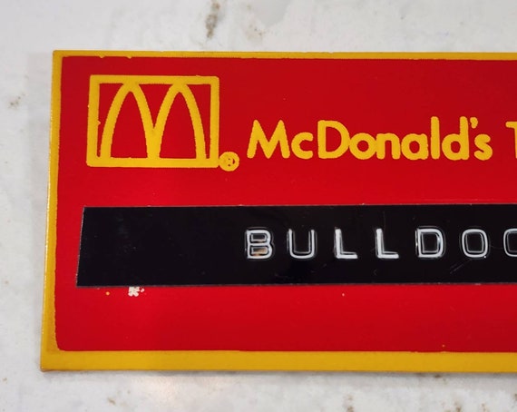 Vintage McDonald's employee badge - Gem