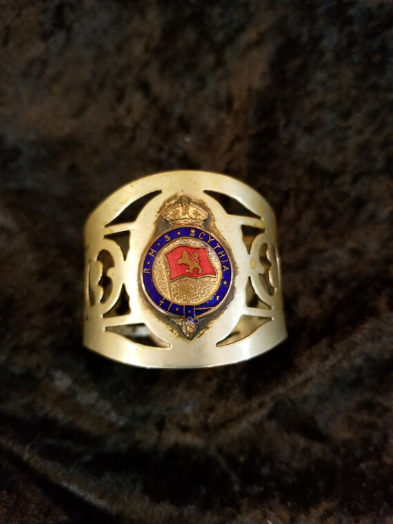 1920s R M S Scythia Cunard White Star Line Napkin Ring Etsy