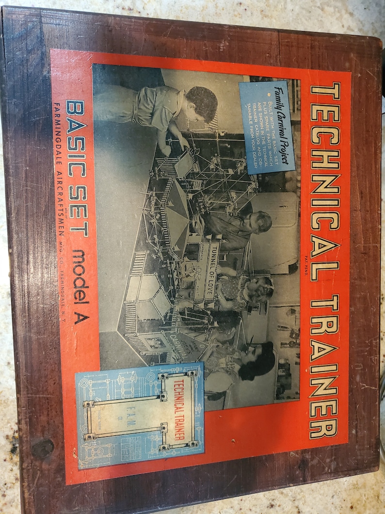 1940s Technical Trainer Family Carnival Project Basic Set Model A by Farmingdale Aircraftsmen