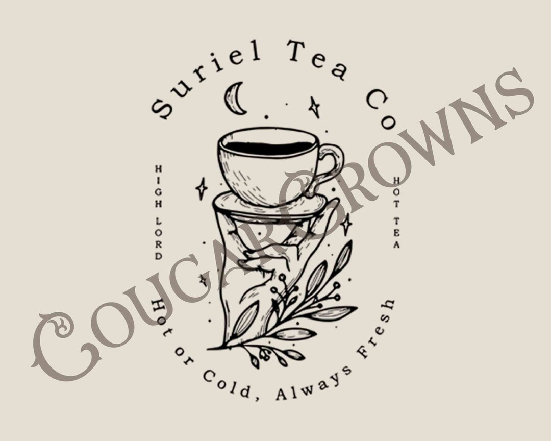 Suriel Tea Co SVG Hot or Cold Tea PNG Acotar Velaris Png Etsy