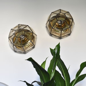 LIMBURG Glashutte Kinkiety / Montaż podtynkowy / Oświetlenie sufitowe MidCentury / MCM Lighting / Zaprojektowane przez Hansa Agne Jakobssona / Model Cart / 1960