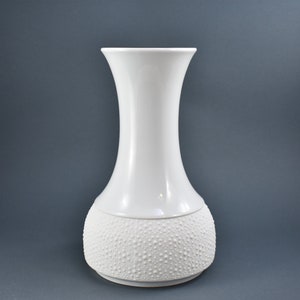 Thomas Bisque Porcelain Vase / Vintage Large Biscuit Porcelain Vase / Op Art Vase / Thomas Germany / Large Atomic Vase / 70s