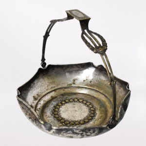 Argentor Silverplated Brass Bowl from Art Deco Period / Argentor AS / Austrian Fruit Bowl / Art nouveau period around 1915 / Rose Design