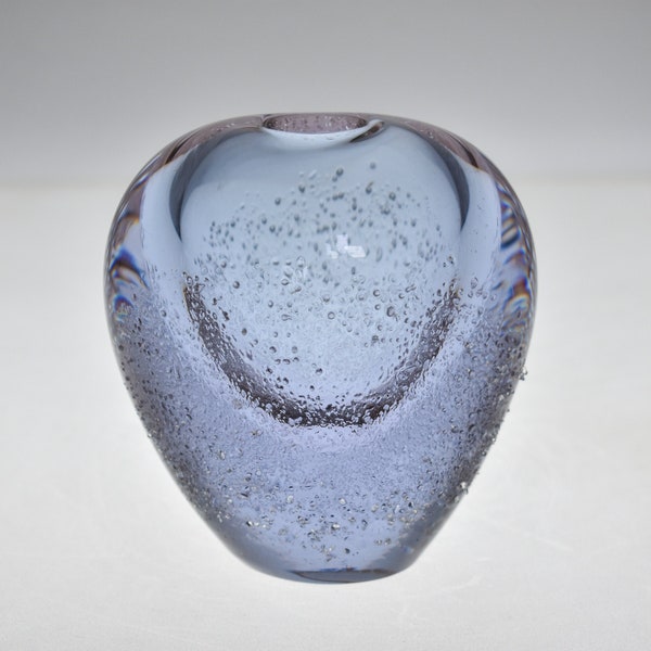 Zelezny Brod Sklo Small Bud Vase by Miloslav Klinger / Art glass Vase / ZBS Glass / Czech Glass / Neodymium / Alexandrite Glass / 60s