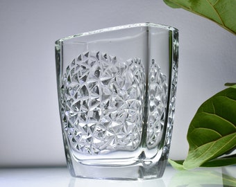 ルドルフ・ユールニクルのクリスタル花瓶：ミッドセンチュリーモダン