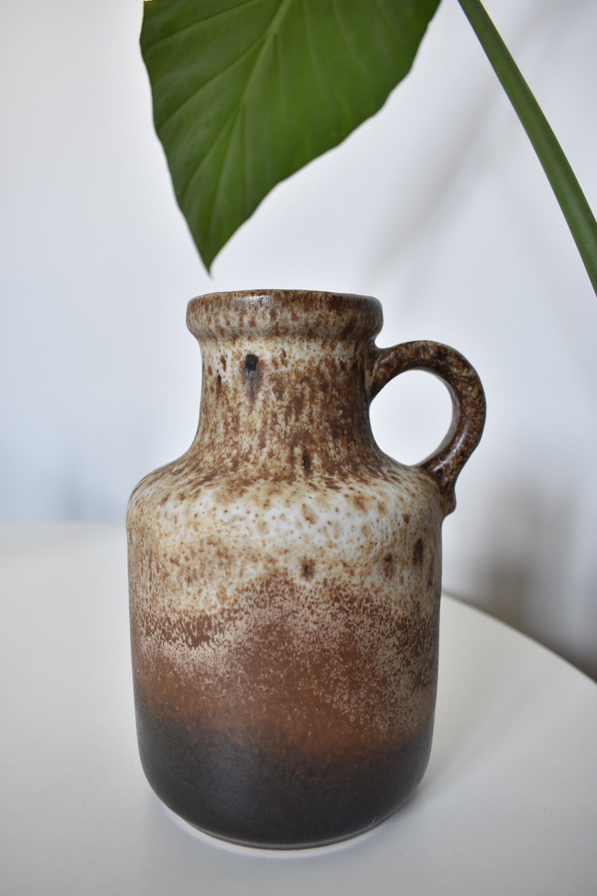 【special】scheurich fat lava西ドイツ製花器 Scheurich Fat Lava 花瓶 414-16: ヴィンテージ 西ドイツ ブラウン